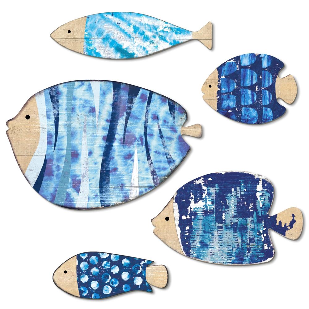 Putuo Nautical Beach Wall Decor - Wooden Fish Sculpture For Lake House, Ocean🤓
